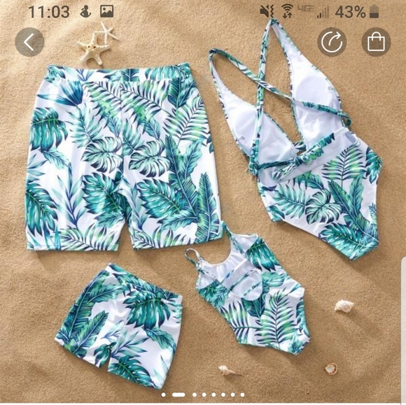 Mother & Daughter Matching Swimsuits - Picture 3 of 10